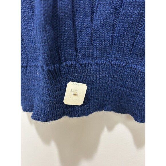 Vintage Gitano Sweater Size L Blue Aztec Geometric Made in USA NWT Deadstock - Picture 5 of 10